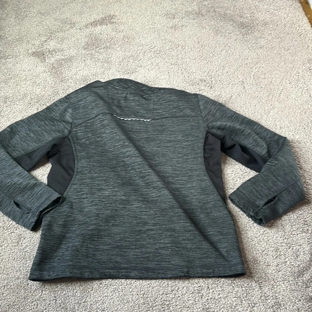 Gerry Weber Gray Black Quarter Zip Long Sleeve Athletic Pullover SIZE M Boys